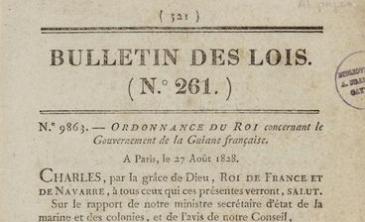 Détail de la p. 521 du n°261 du Bulletin des lois