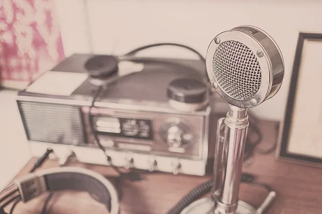 Photographie d'un microphone