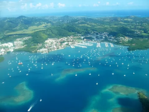 Photographie de la marina du Marin en Martinique