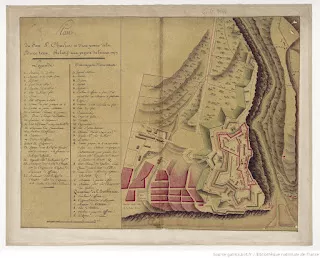 Plan du fort St Charles, Basse-Terre (1769)